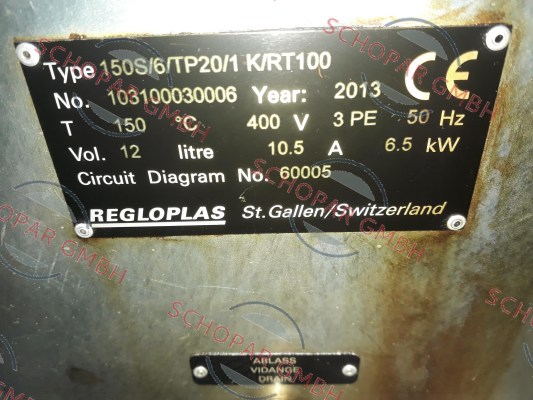 Regloplas-150S/6KW/TP20/1K/RT100 price
