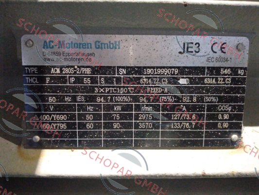 AC Motoren-ACM 280 S-2 / PHE price