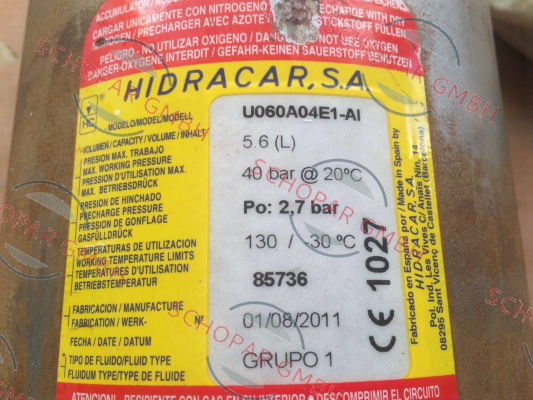 Hidracar-U060A04E1-AI price