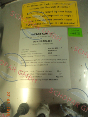 Infastaub-P/N: 311892 Type: P 16/500 price