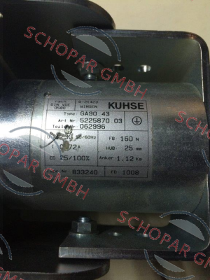 Kuhse-P/N: 5225870.03, Type: GA 90.43 230V AC 25/100%ED price