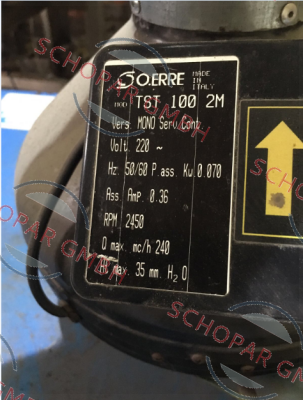 OERRE-TST 100 2M obsolete/replacement P/N: 0037000 Type: Turbo 100  price