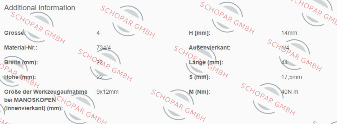 Stahlwille-P/N: 58240004 Type: 734/4 price