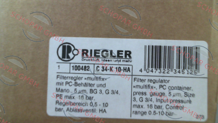 Riegler-100482 / C 34-K 10-HA price