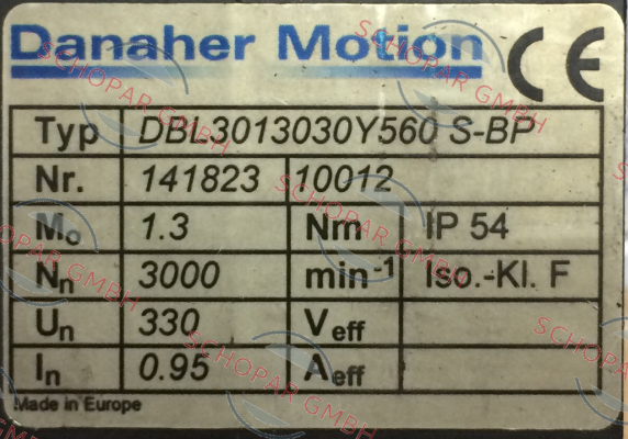 Danaher Motion-DBL3-0130-30-Y-560-SBP price