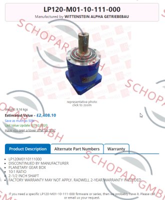 Wittenstein-LP120-M01-10 - 111-000 price
