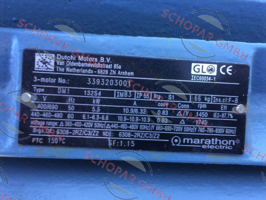 Marathon (Regal)-3393203001 obsolete, replacement HJN132S4E2U46 1001  price