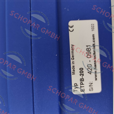 Hans Schmidt-ETPB-200 price