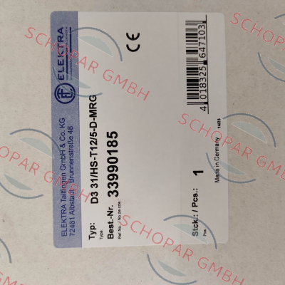 Elektra Tailfingen-33990185 price