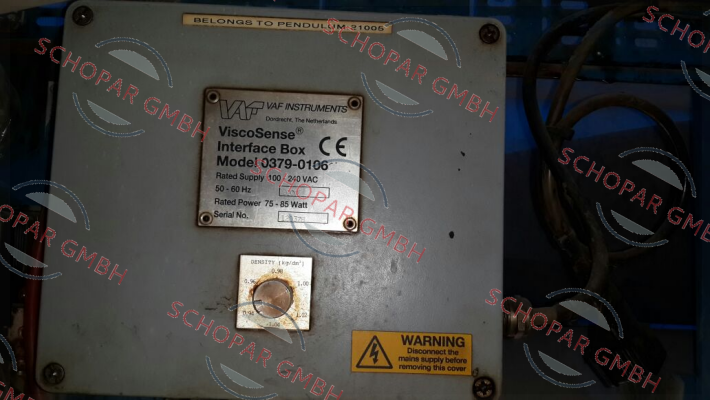 VAF Instruments-0379-0106 Obsolete, replaced by  P/N 0279-0112  price