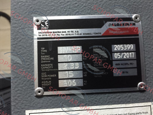 DALGAKIRAN-FRECON 15 PLUS price
