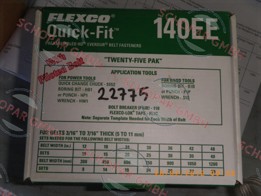 Flexco-P/N: 20090 Type: 140EE price