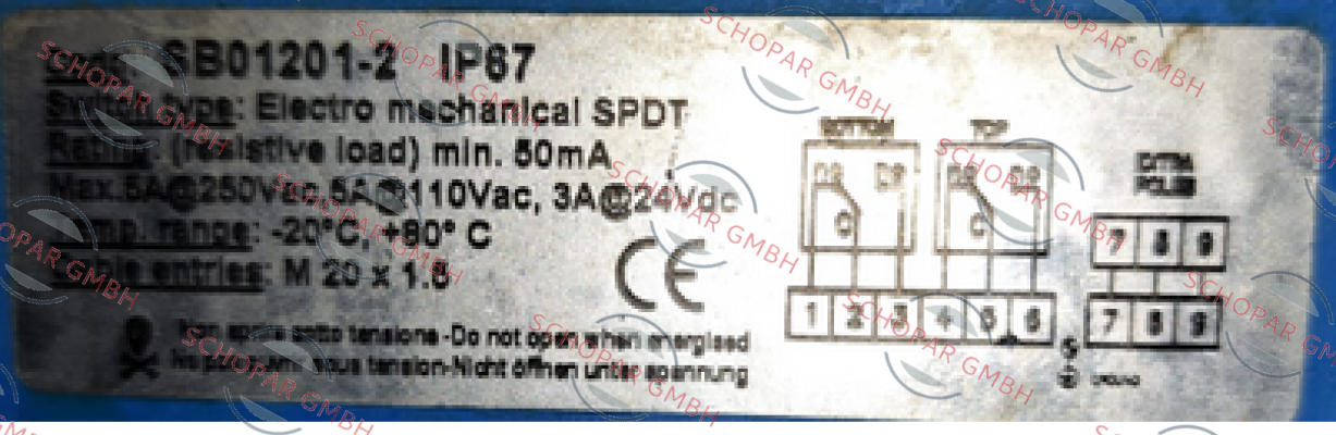Soldo-SB0121-2 IP67 old code/ SB01200-20W01A2 new code price
