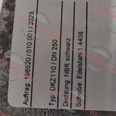 Warex-DKZ110 DN 250 WX 2000 price