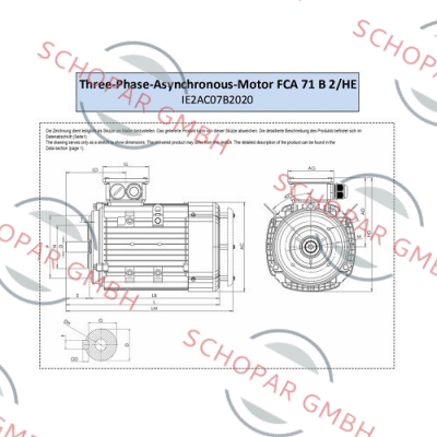 AC Motoren-FCA 71 B 2 /HE price
