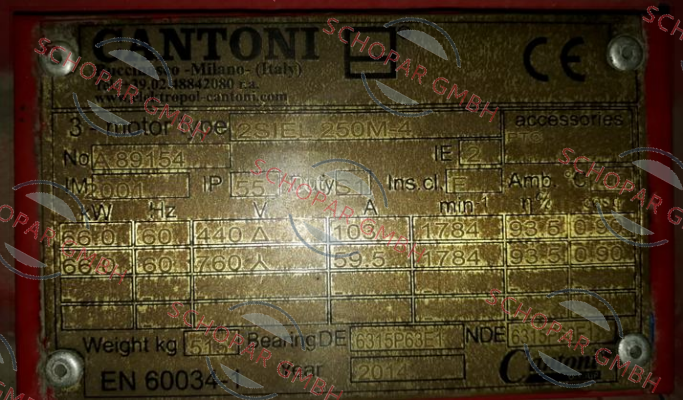 Cantoni-2SIEL 250 M-4 price