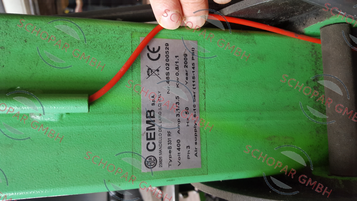 Cemb-Plastic cushion for mounting machine Nr.46S 02 00529 Type B 331 RF price