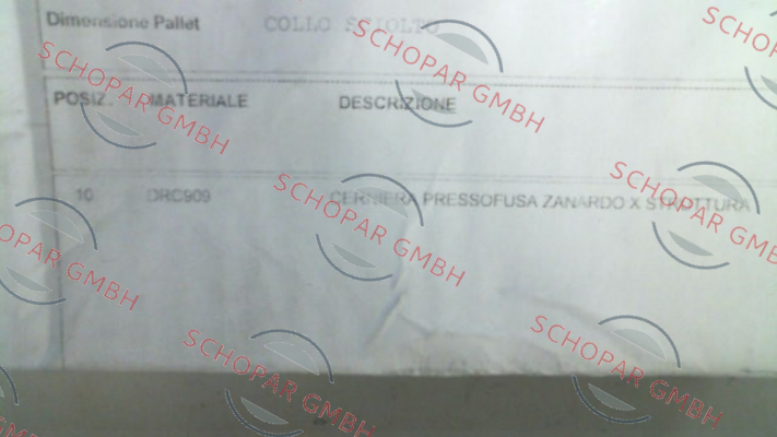 ZANARDO-DRC909 price