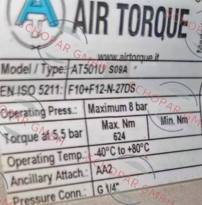 Air Torque-B10- AT501US09AF10+F12 27DS-000 price