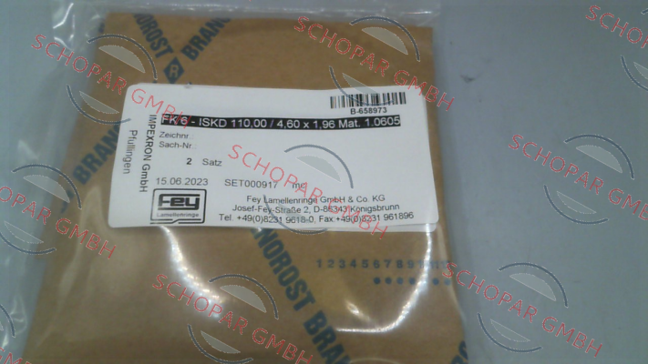 Fey-SET000917 / FK 6 - ISKD 110,00 / 4,60 x 1,96 Mat. 1.0605 price