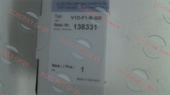 Elektra Tailfingen-V1D-F1-B-SI8 (138331) price