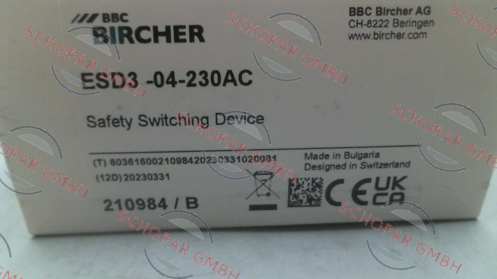 Bircher-ESD3-04-230AC price