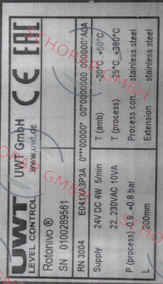 Uwt-RN3004E-041XA3P3A price