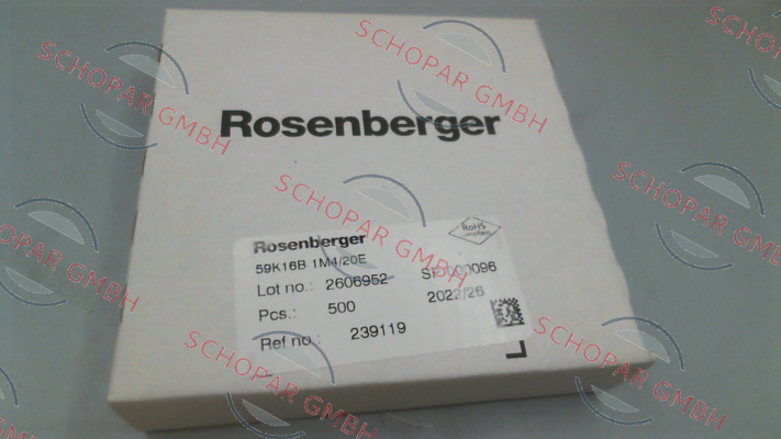 Rosenberg-59K16B-1M4/20E price