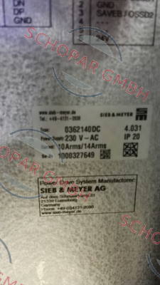 SIEB & MEYER-0362140DC  OEM!!  price