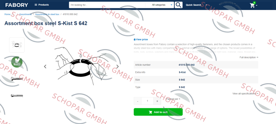 Fabory-41010000642 price