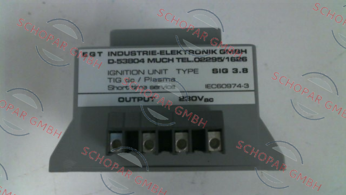 EGT Industrie elektronik-SIG 3.8 price