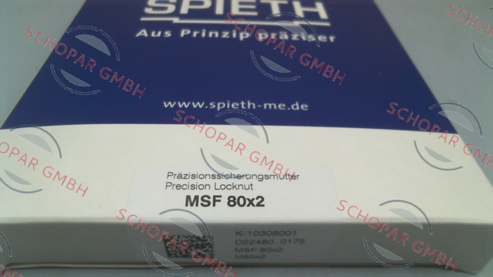 Spieth-MSF 80x2 (K-10308001) price