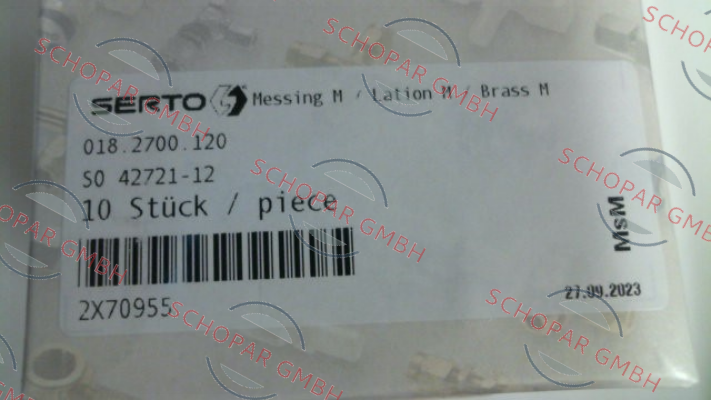 Serto-2X70955 / 018.2700.120 / SO 42721-12 price