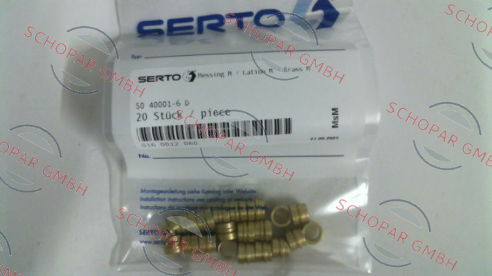 Serto-016.0012.060 / SO 40001-6 D price