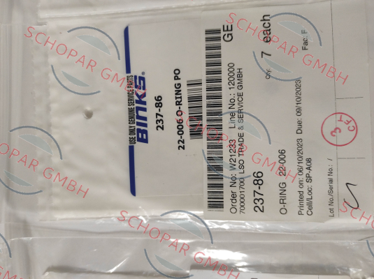 Binks-237-86 price