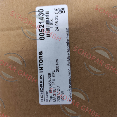 Kendrion-00521430 /  KPL BFK458-20E 205V 260NM price