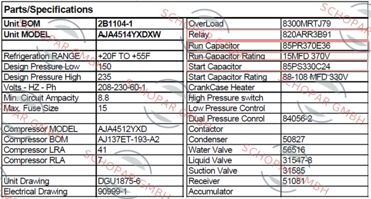 Tecumseh-AJA4514YXDXW oem  price