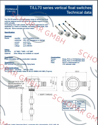 Fozmula-T/LL70/42  price